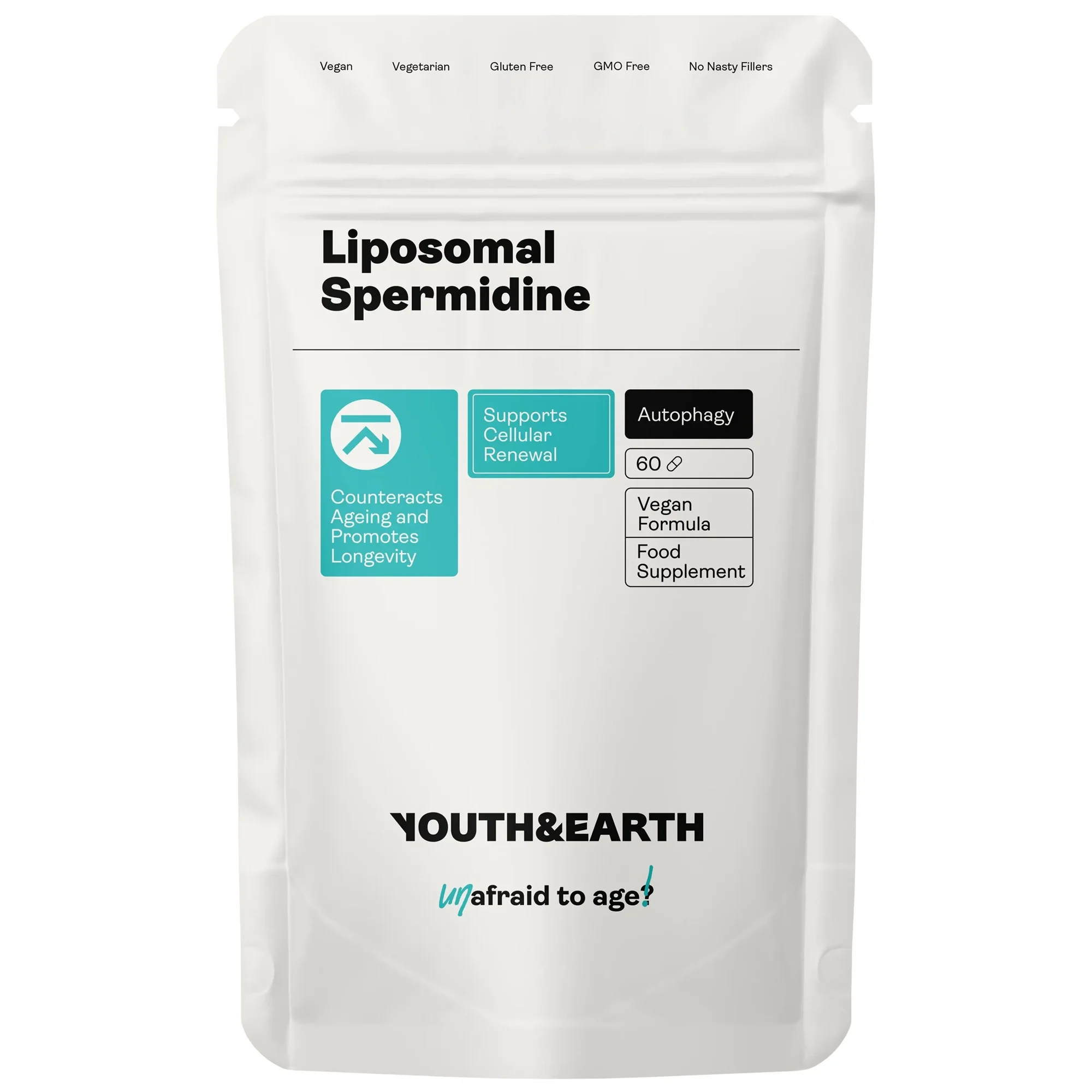 Youth & Earth Liposomal Spermidine 60 Capsules