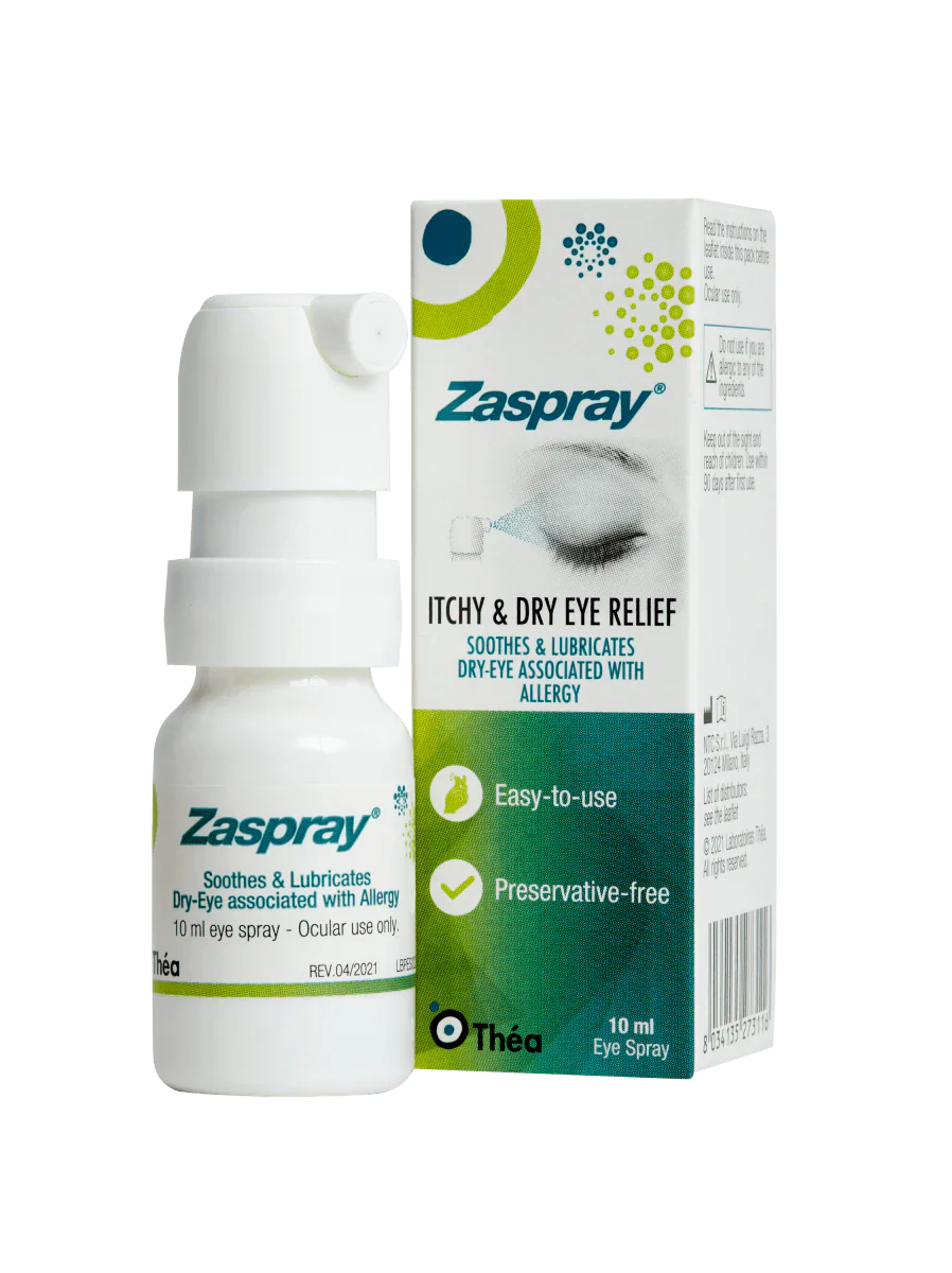 Zaspray Eye Spray Preservative Free For Itchy Dry Red Eyes 10ml