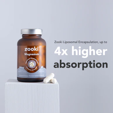 Zooki Liposomal Magnesium Bisglycinate 840mg 30 Day Supply 60 Capsules - Image 2