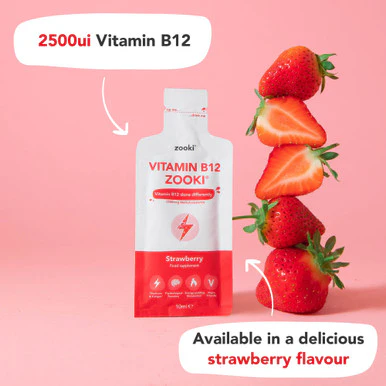 Zooki Liposomal Vitamin B12 2500mcg, Strawberry Flavour 10ml, 30 Sachets - Image 4
