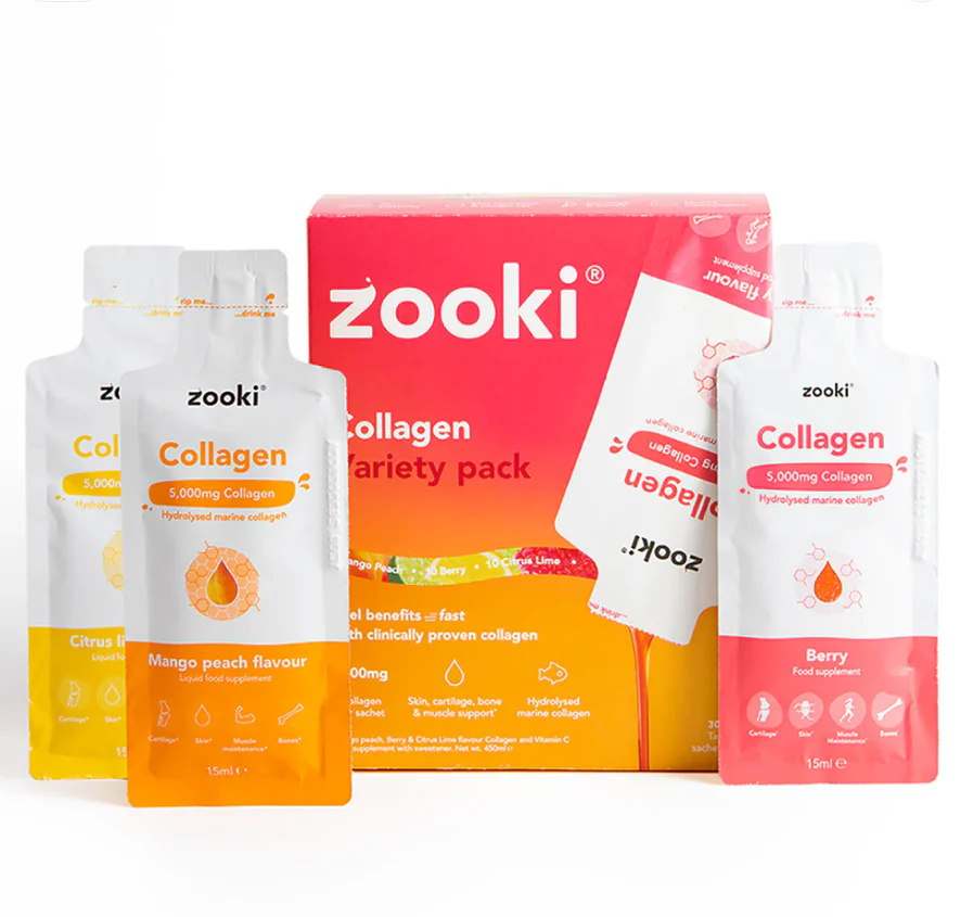 Zooki Marine Collagen 5,000mg Variety Pack 15ml 14 Sachets